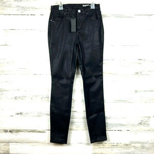 Blank NYC Womens 26 Black Vegan Leather Skinny Pants Luxe Y2K NWT